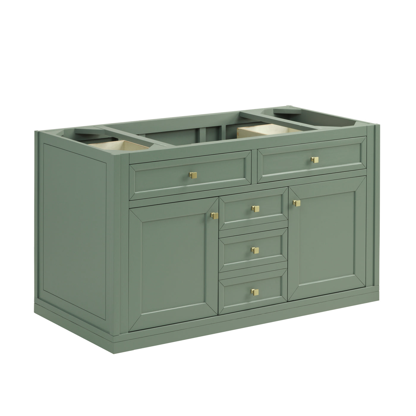 James Martin Chicago 48" Single Bathroom Vanity, Smokey Celadon, cabinet without a countertop