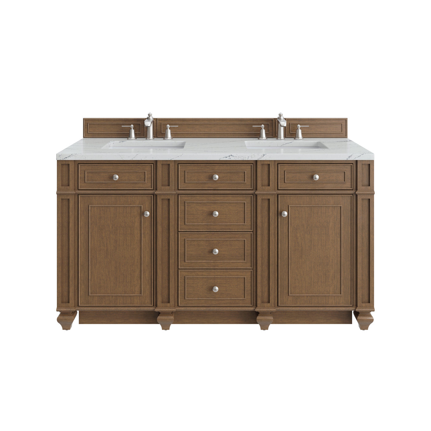 James Martin Bristol 60" Double Bathroom Vanity, Saddle Brown, view 26