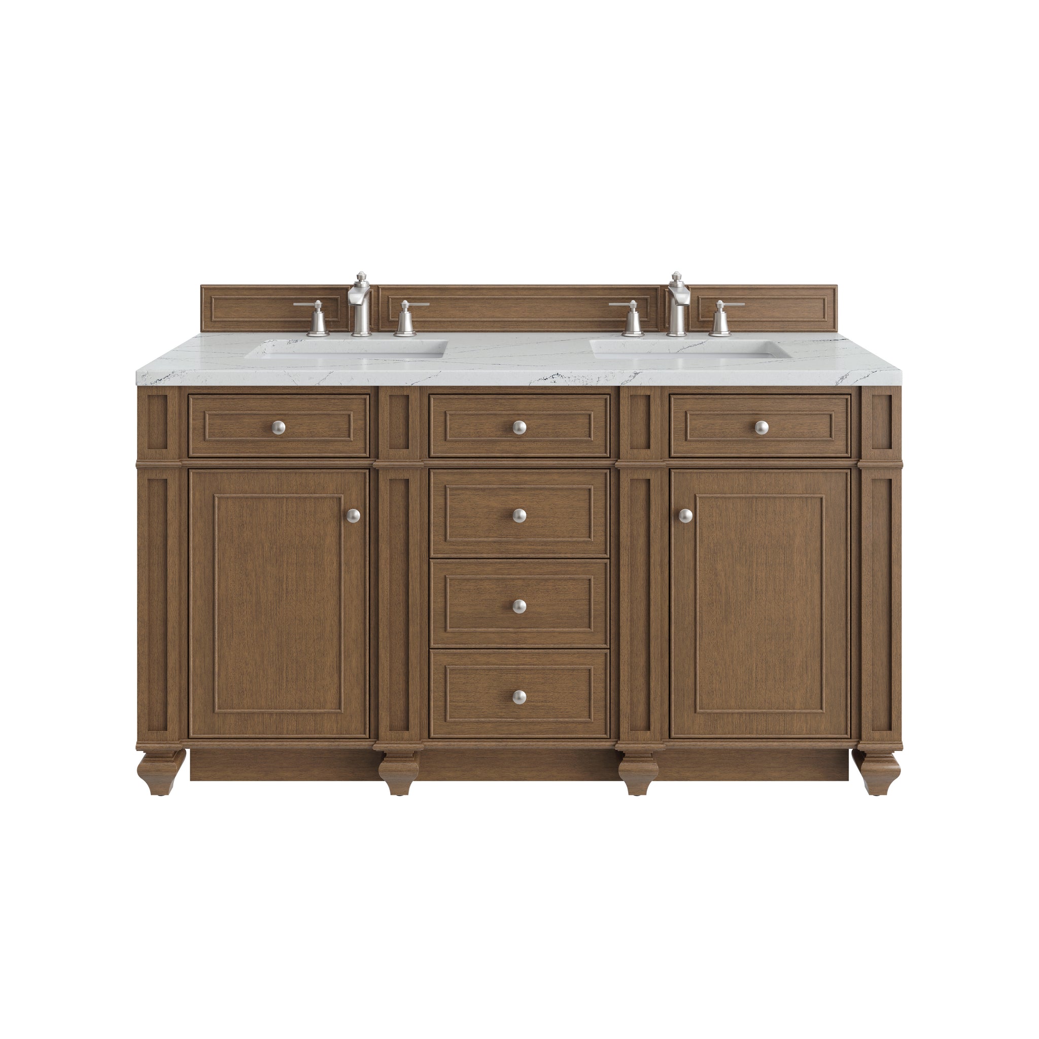 James Martin Bristol 60" Double Bathroom Vanity, Saddle Brown, view 26