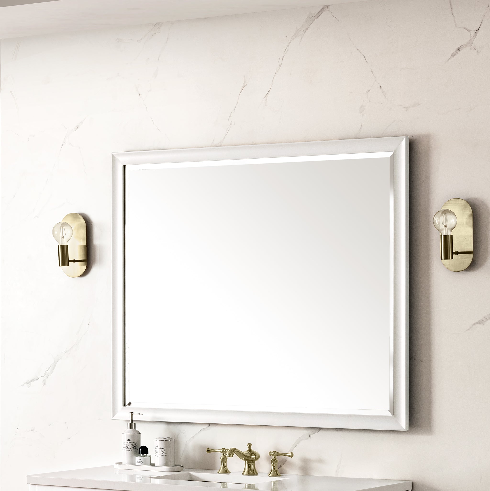 James Martin Glenbrooke 48" Mirror, Bright White, view 4