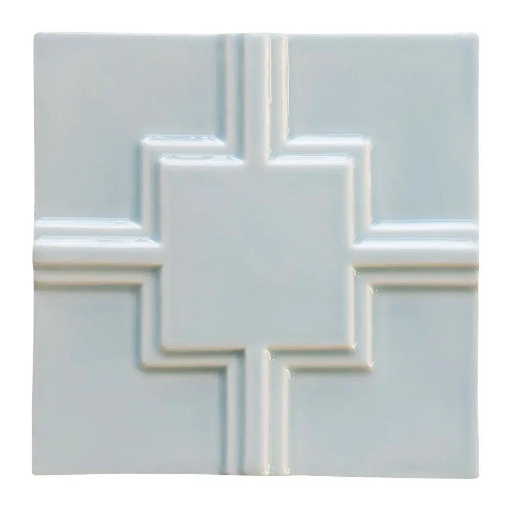 Jules Glossy Link Ceramic Accent Tiles 6x6 by Stonetiledepot