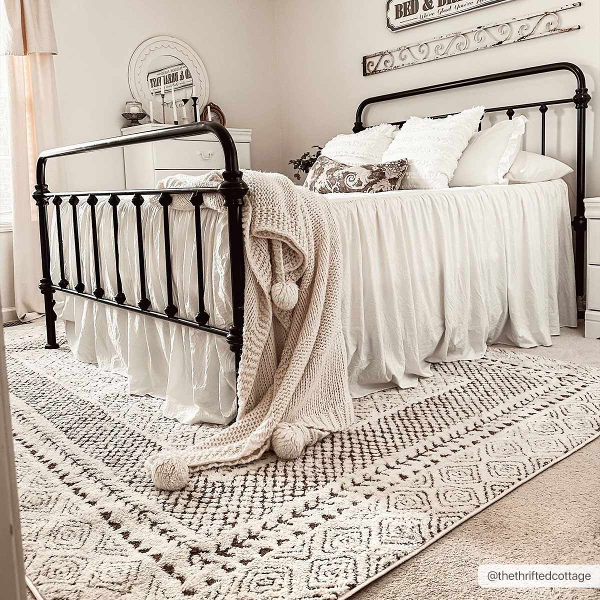 Julio Scandi Boho Area Rug - Brown by Boutique Rugs