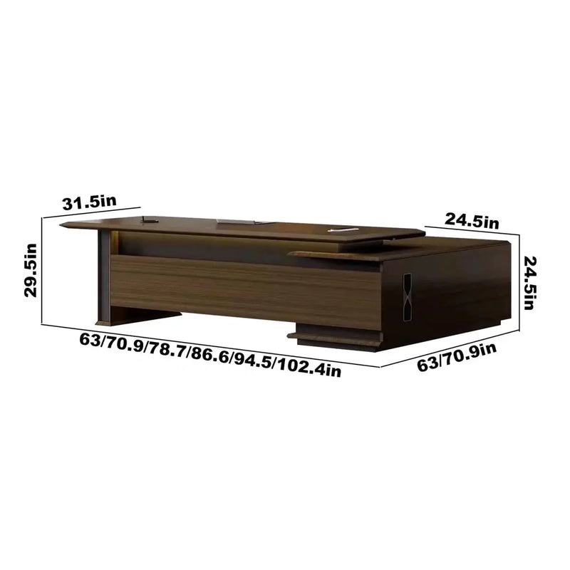 Milner · Modern L-Shaped Executive Desk by Arc Grove