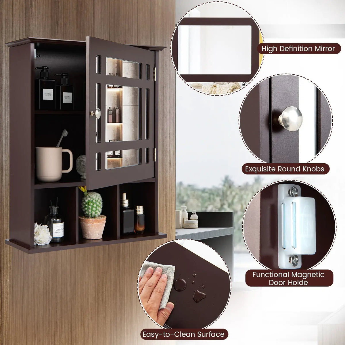 Wall Mounted and Mirrored Bathroom Cabinet, photo 6 of 10