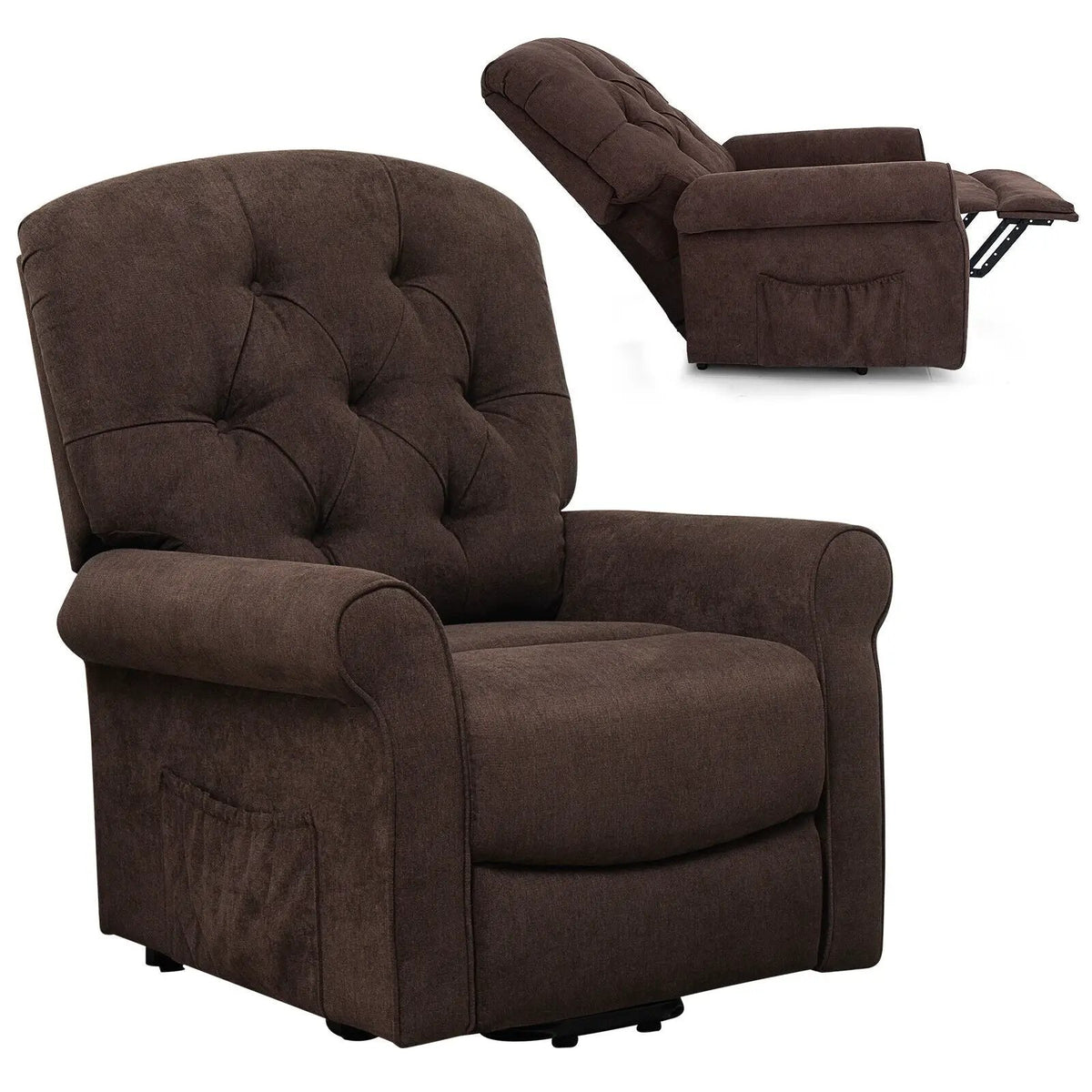 Recliner Chair Sofa for Elderly with Side Pocket and Remote Control, photo 7 of 16