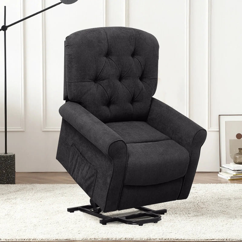 Recliner Chair Sofa for Elderly with Side Pocket and Remote Control by DirectDeals