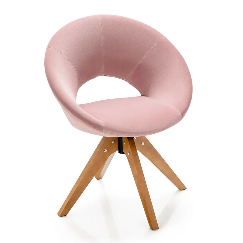 Swivel Accent Chair with Oversized Upholstered Seat for Home Office by DirectDeals