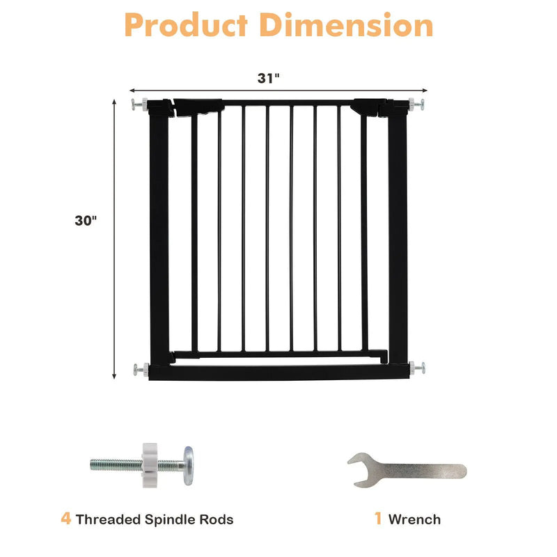 30-32.5 Inch Wide Safety Gate with 30 Inch Scientific Height by DirectDeals