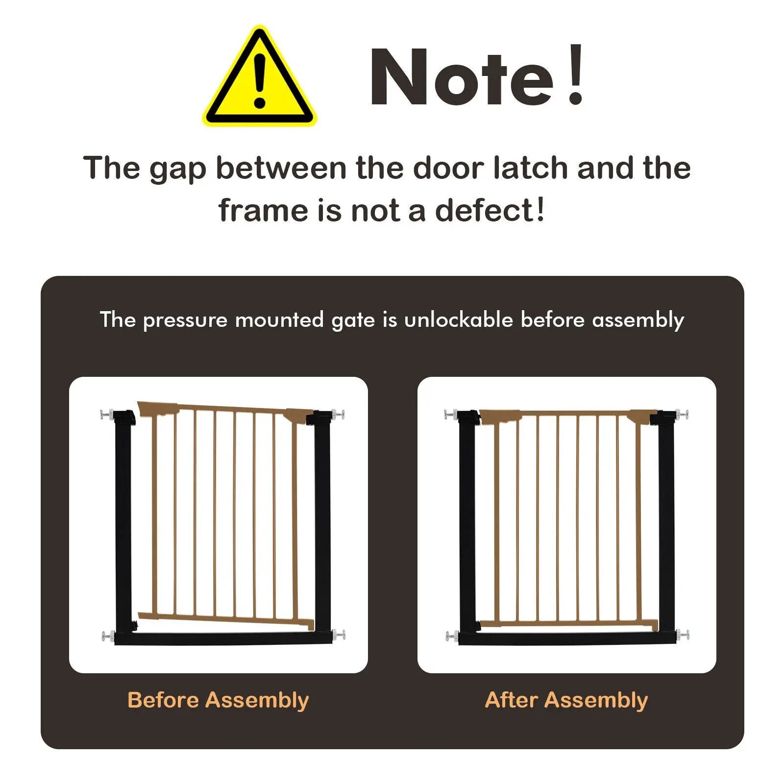 30-32.5 Inch Wide Safety Gate with 30 Inch Scientific Height by DirectDeals