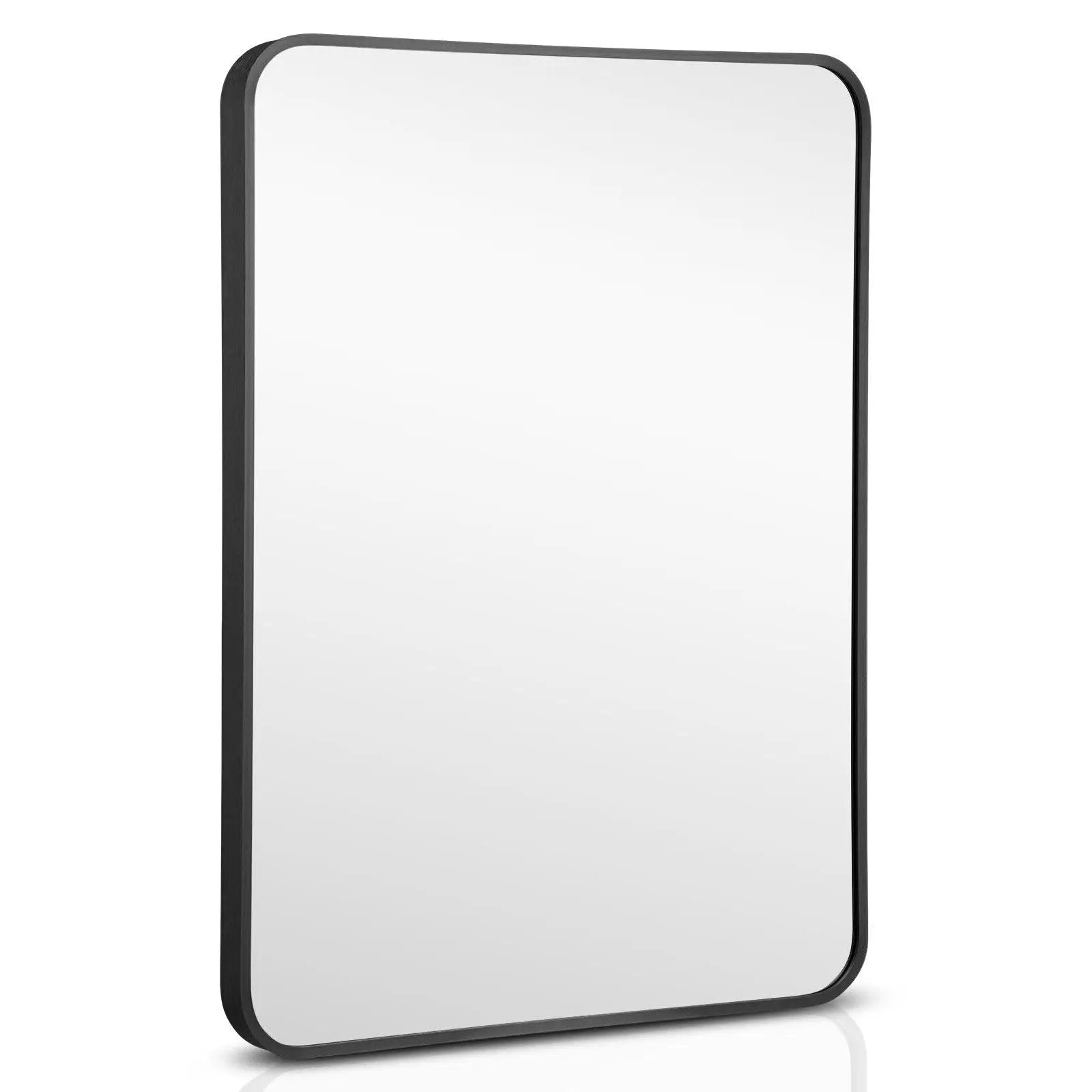 Metal Framed Bathroom Mirror with Rounded Corners by DirectDeals
