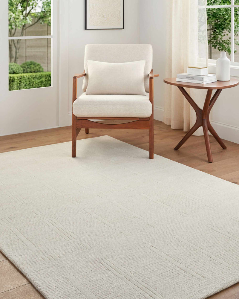 Charan Ivory Cream Area Rug by Boutique Rugs