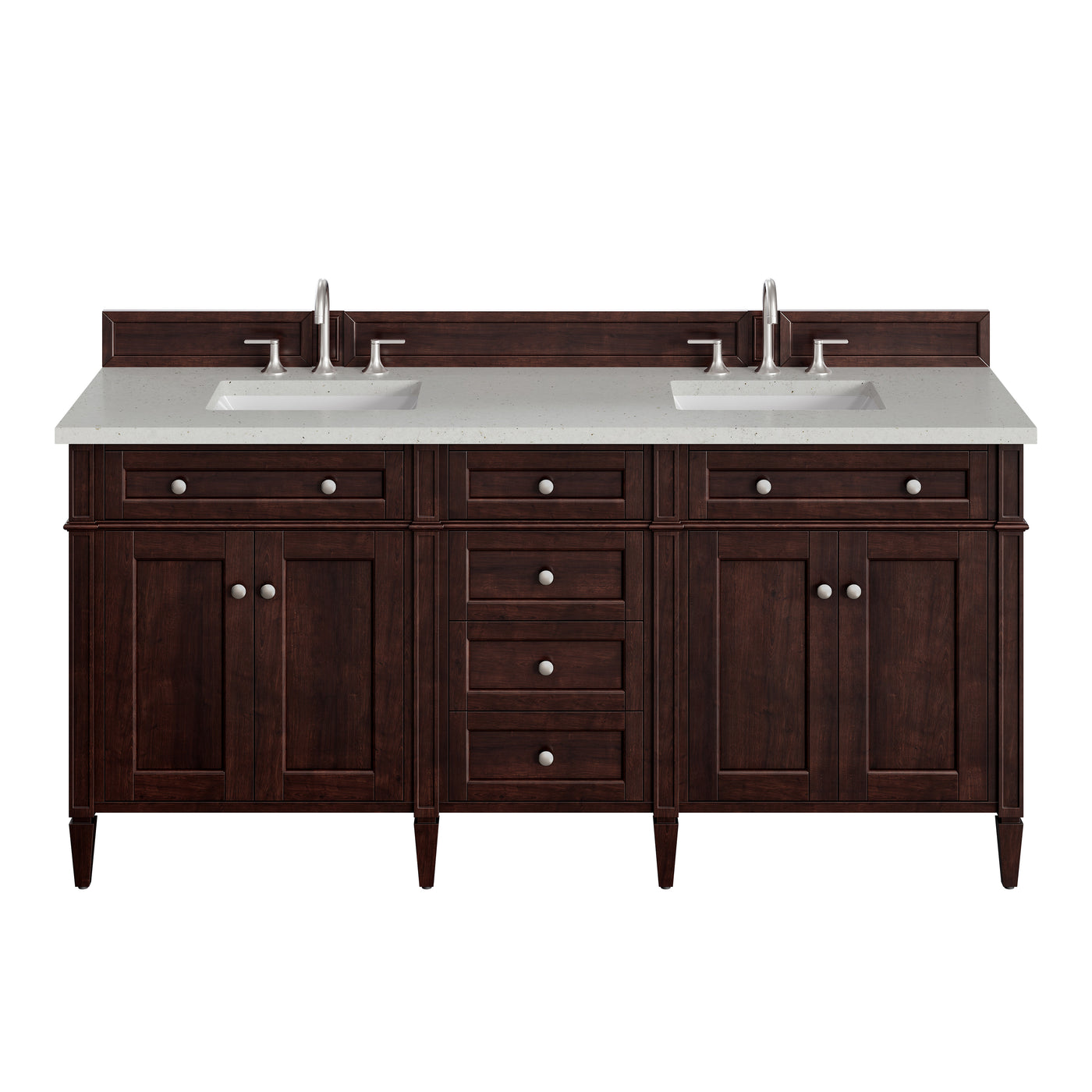 James Martin Brittany 72" Double Bathroom Vanity, Burnished Mahogany, view 25
