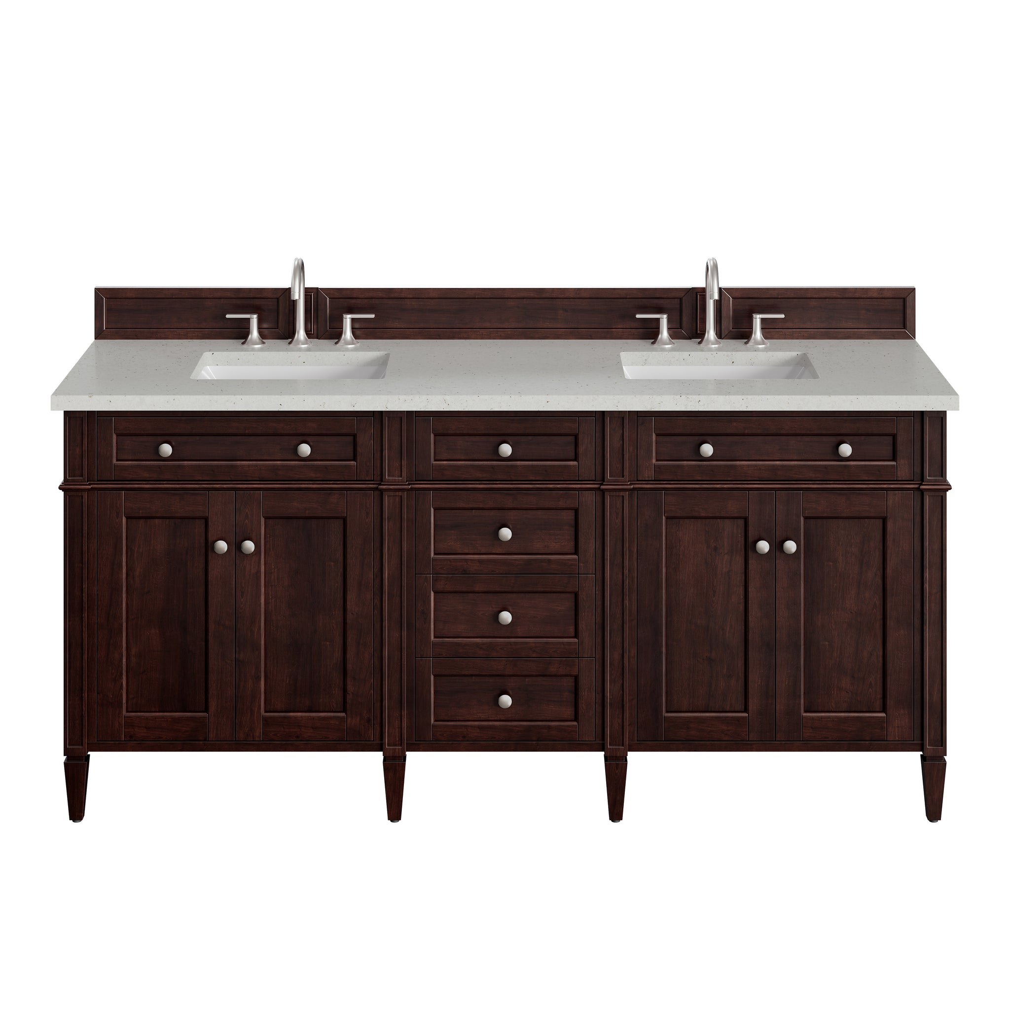 James Martin Brittany 72" Double Bathroom Vanity, Burnished Mahogany, view 25