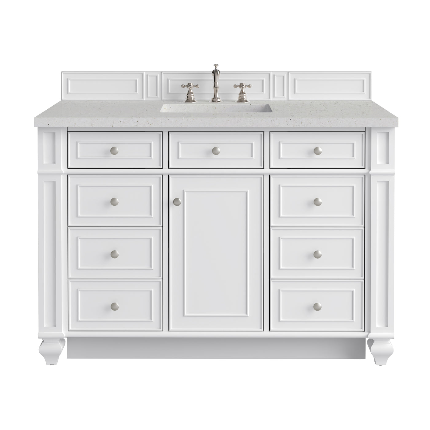 James Martin Bristol 48" Single Bathroom Vanity, Bright White, view 25