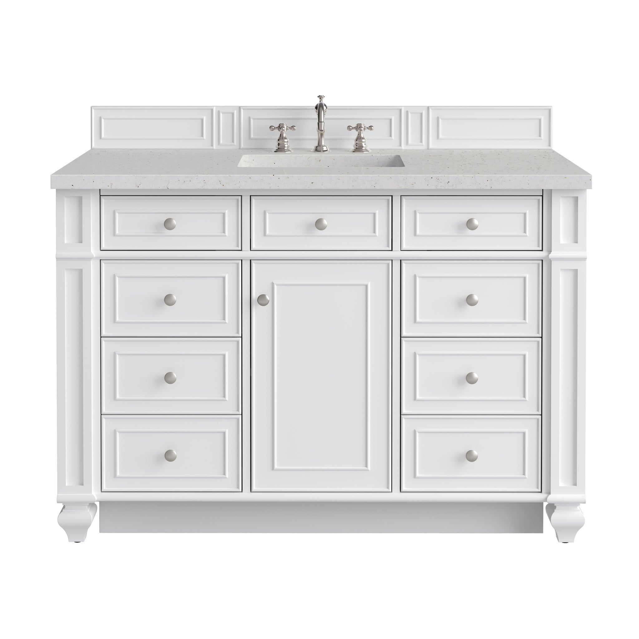 James Martin Bristol 48" Single Bathroom Vanity, Bright White, view 25
