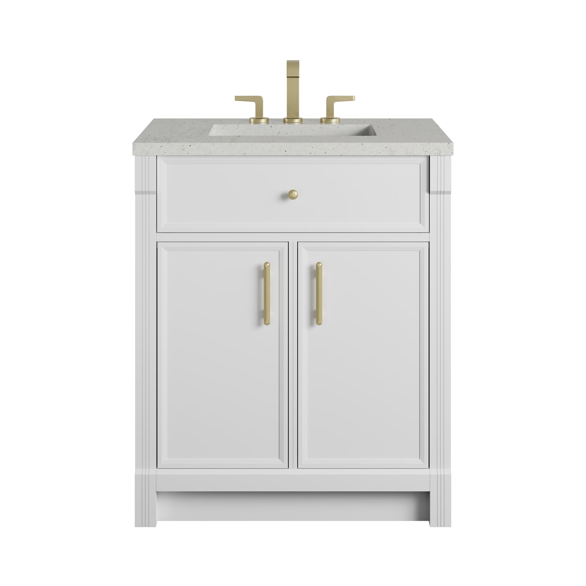 James Martin Bellshire 30" Single Bathroom Vanity, Bright White, view 22