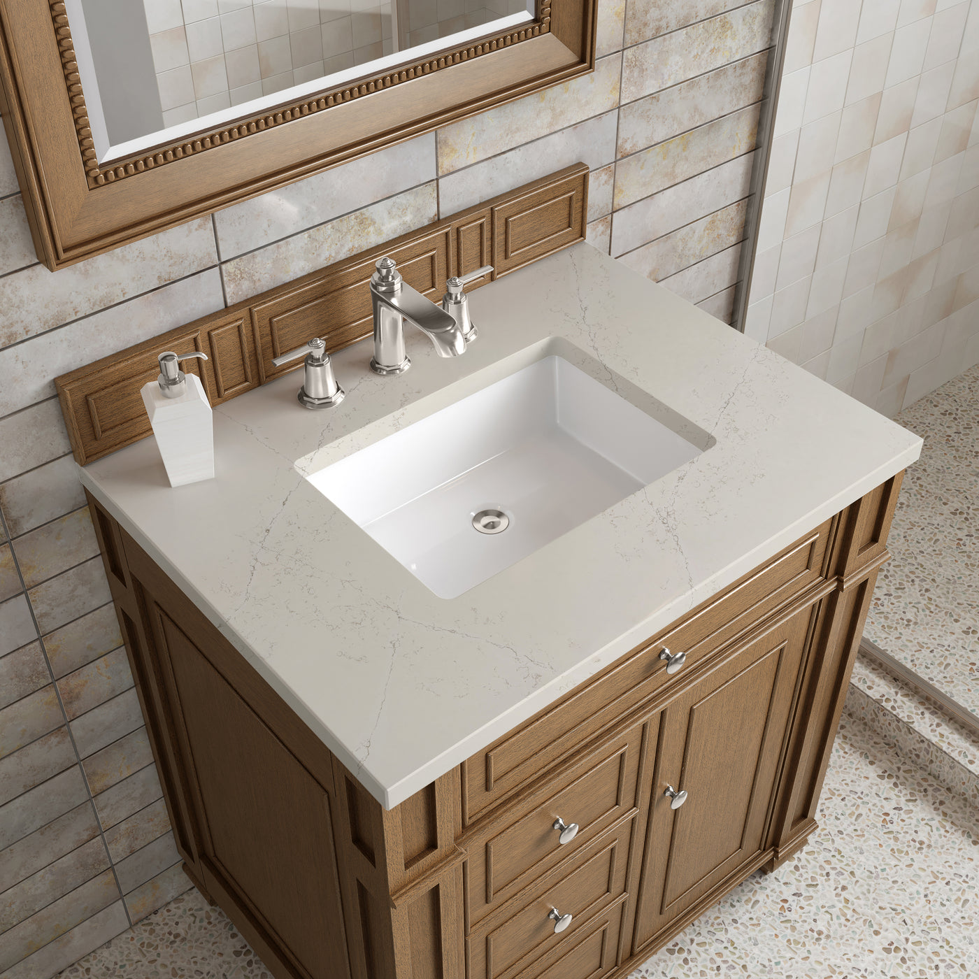 James Martin Bristol 30" Single Bathroom Vanity, Saddle Brown, view 33