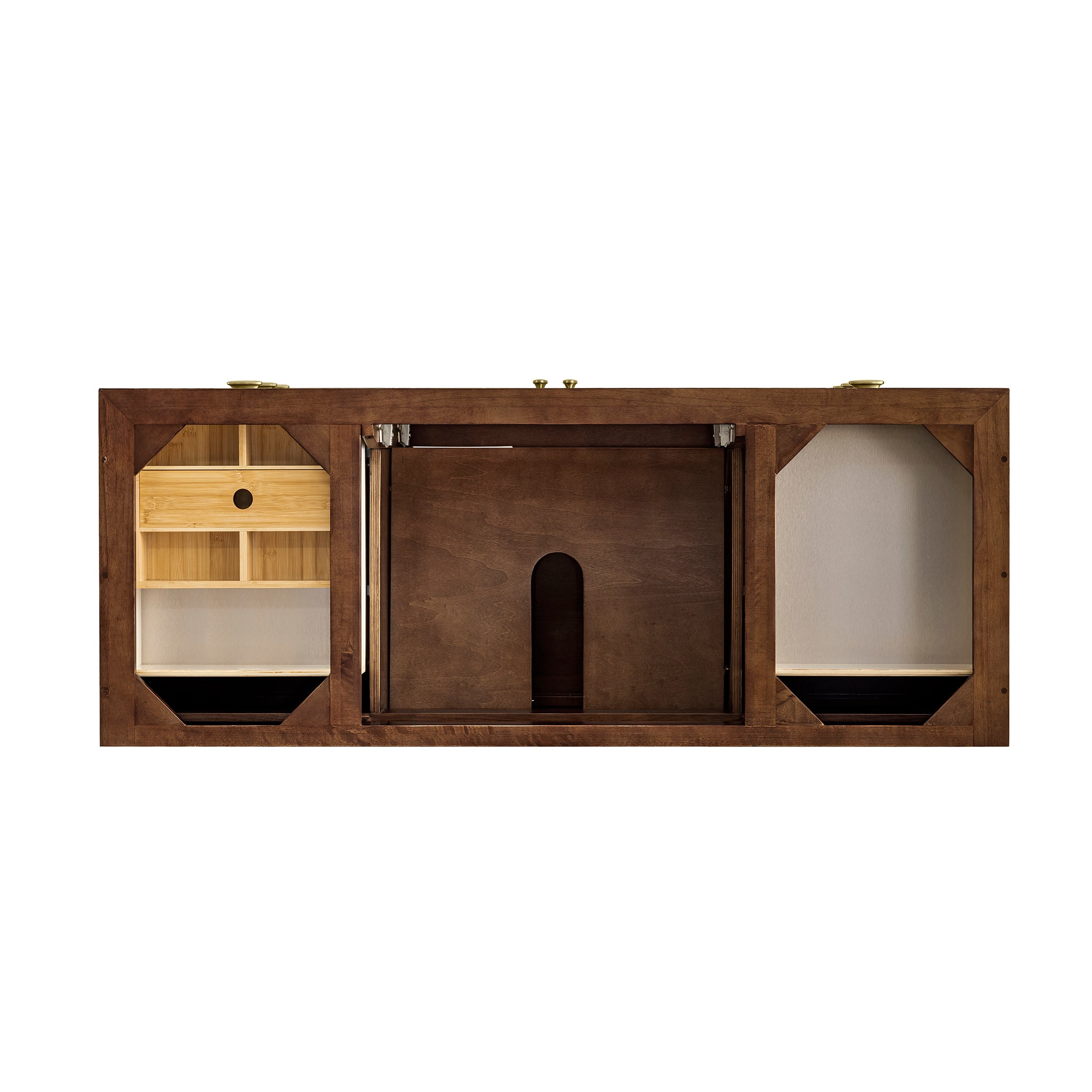 James Martin Amberly 60" Dual Mount Single Bathroom Vanity, Mid-Century Walnut, view 21