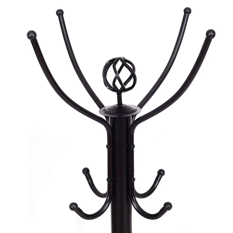 Metal Coat Rack with 12 Hooks by DirectDeals