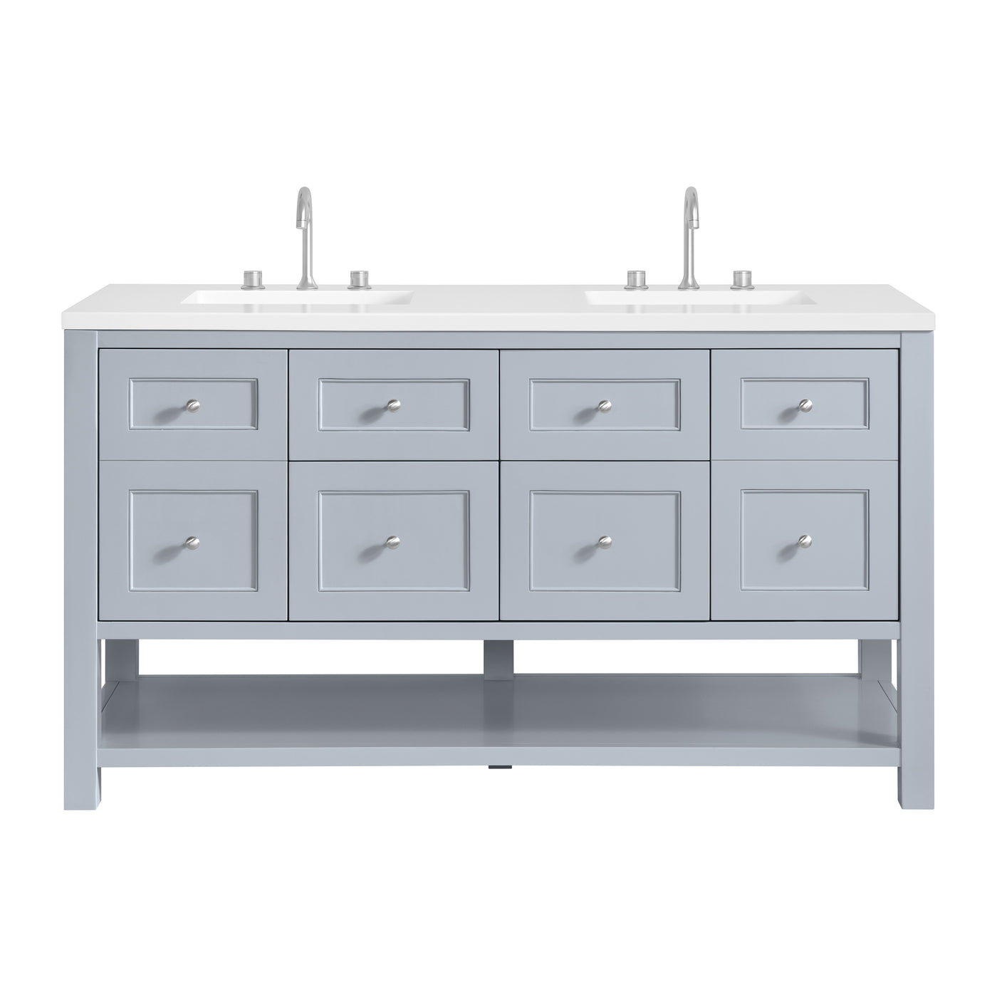 James Martin Breckenridge 60" Double Bathroom Vanity, Serenity Blue, view 31