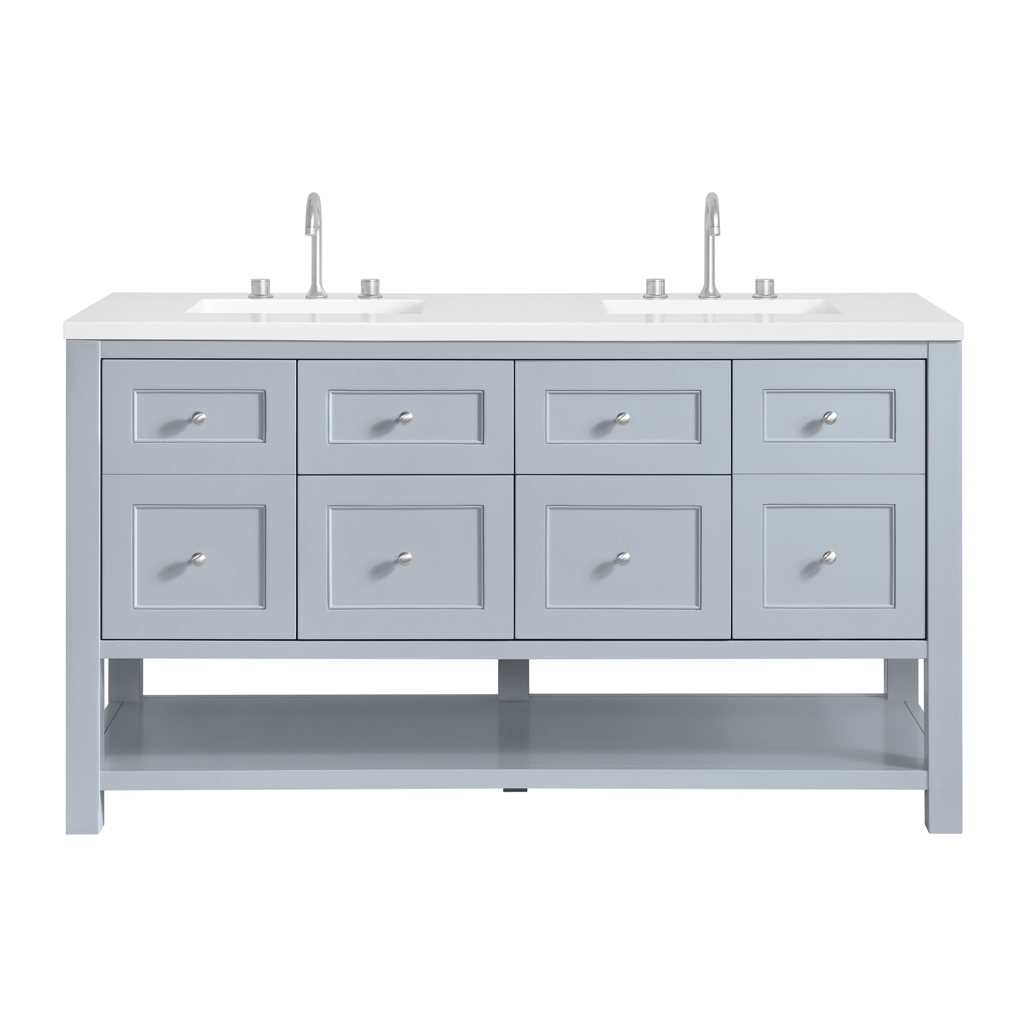James Martin Breckenridge 60" Double Bathroom Vanity, Serenity Blue, view 31