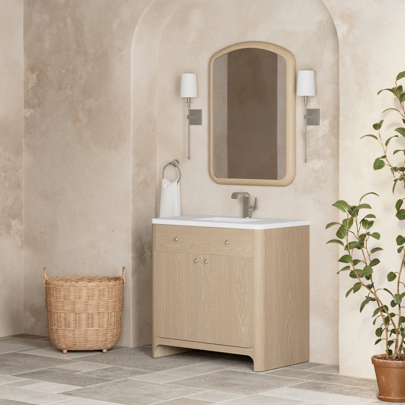 James Martin Gracyn 36" Single Bathroom Vanity, Coastal Driftwood, view 20