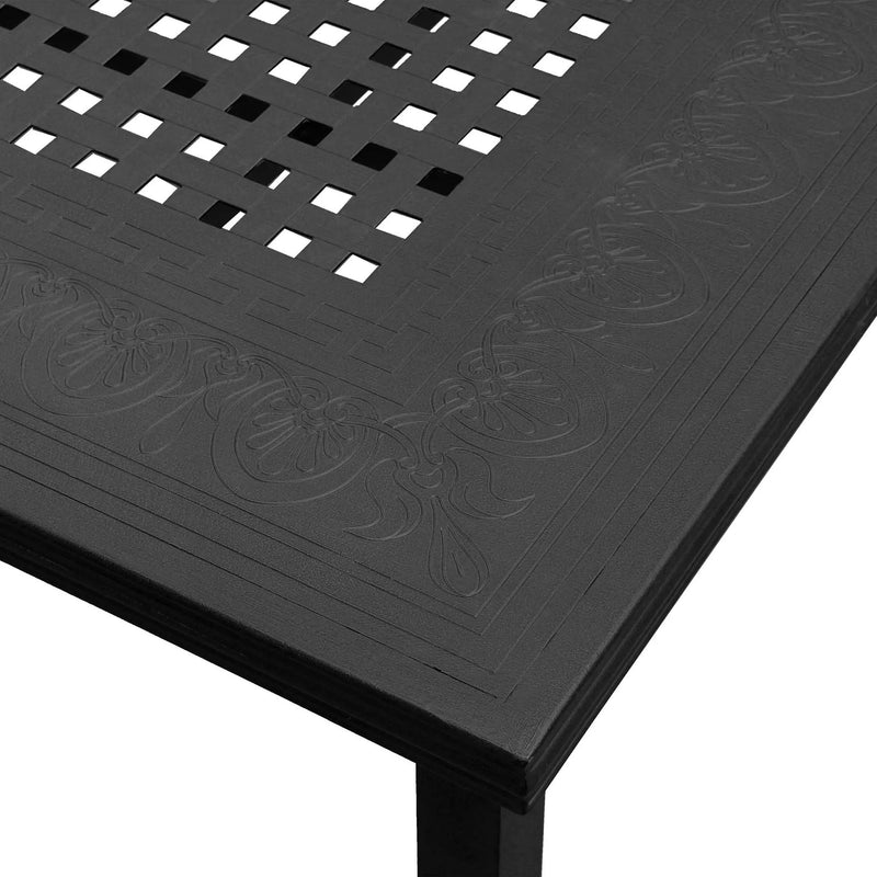 Traditional Outdoor Aluminum 95-in Rectangle Large Patio Dining Table by Sharicks