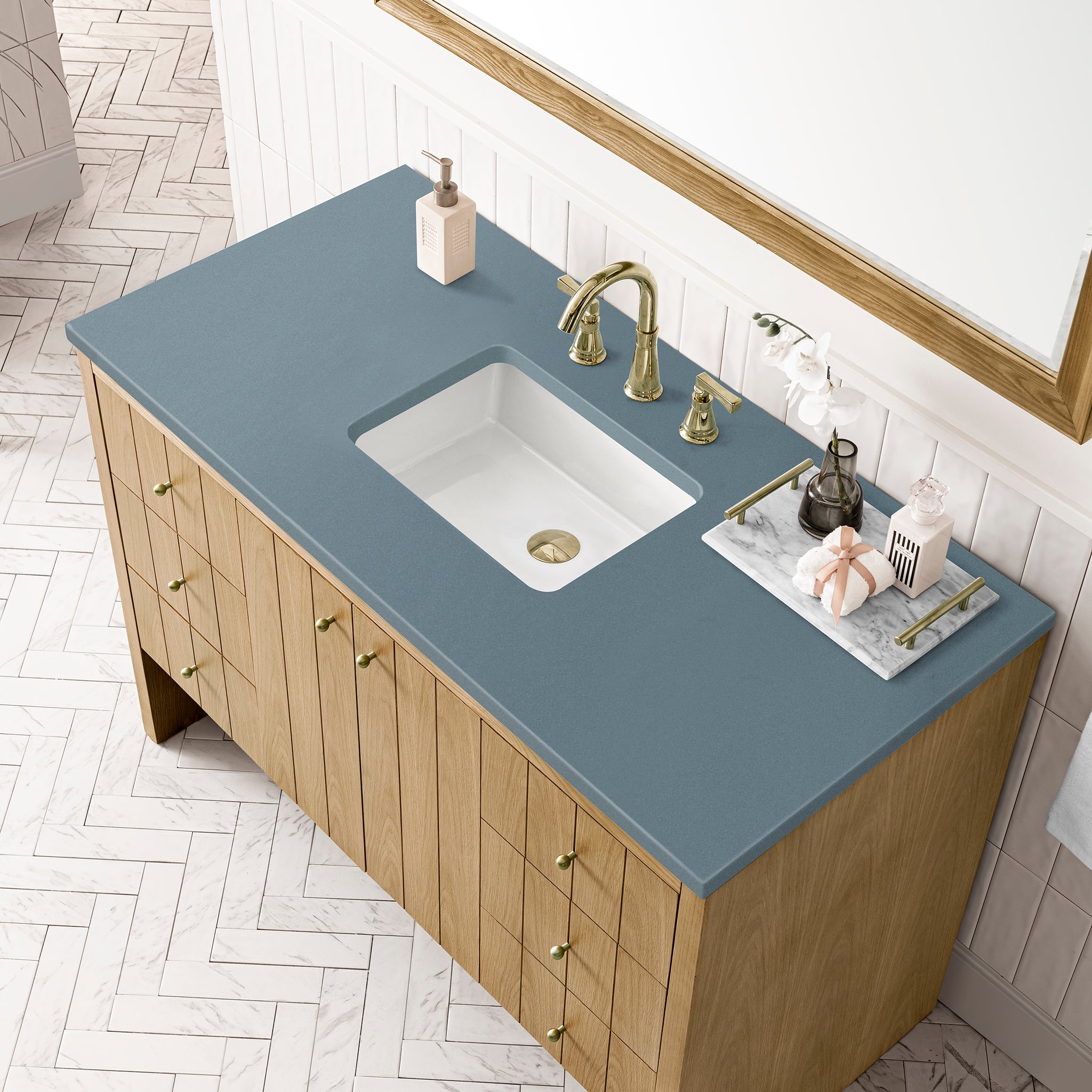 James Martin Hudson 48" Single Bathroom Vanity, Light Natural Oak, view 33