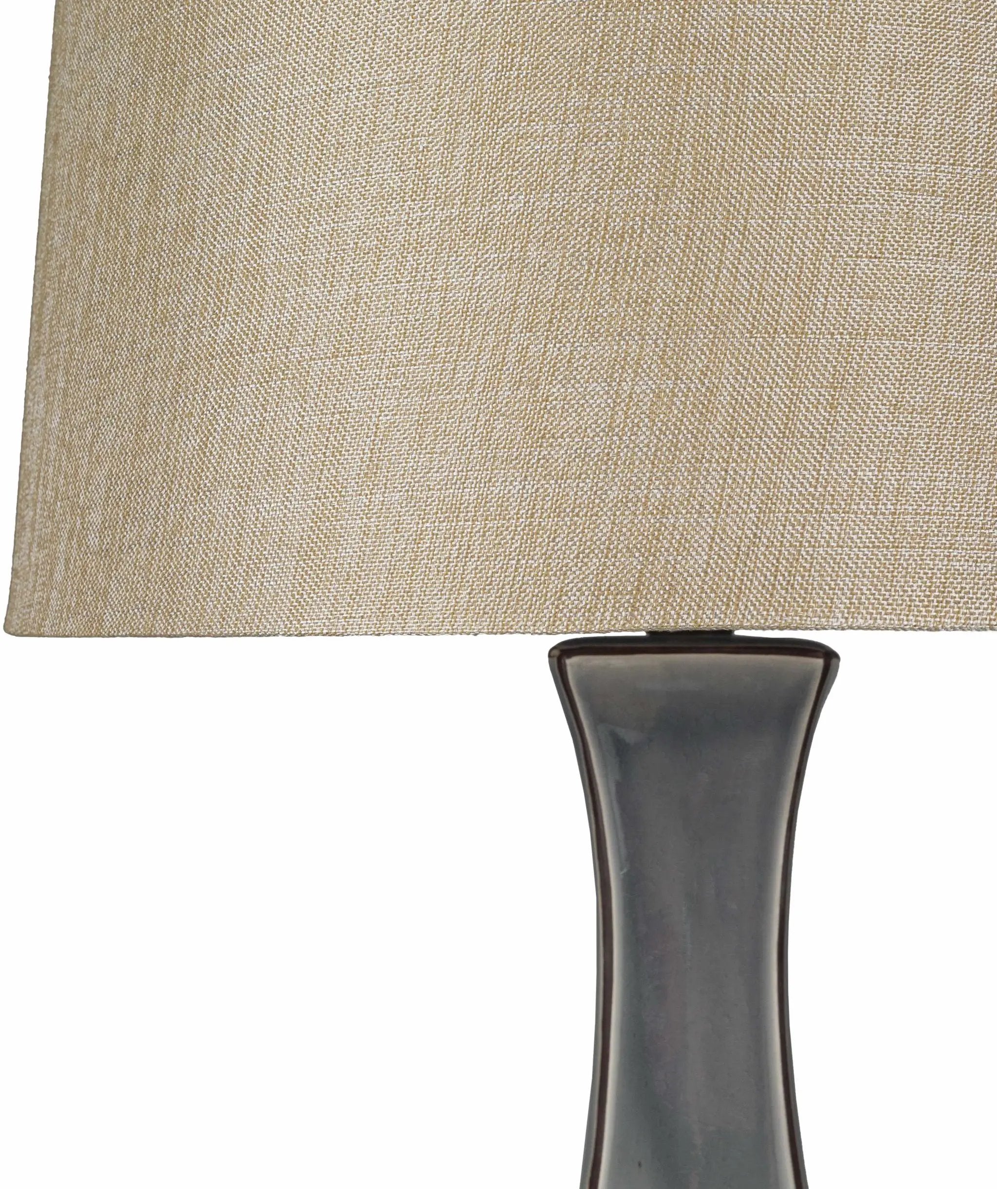 Kalilangan Gray Ceramic Table Lamp by Boutique Rugs