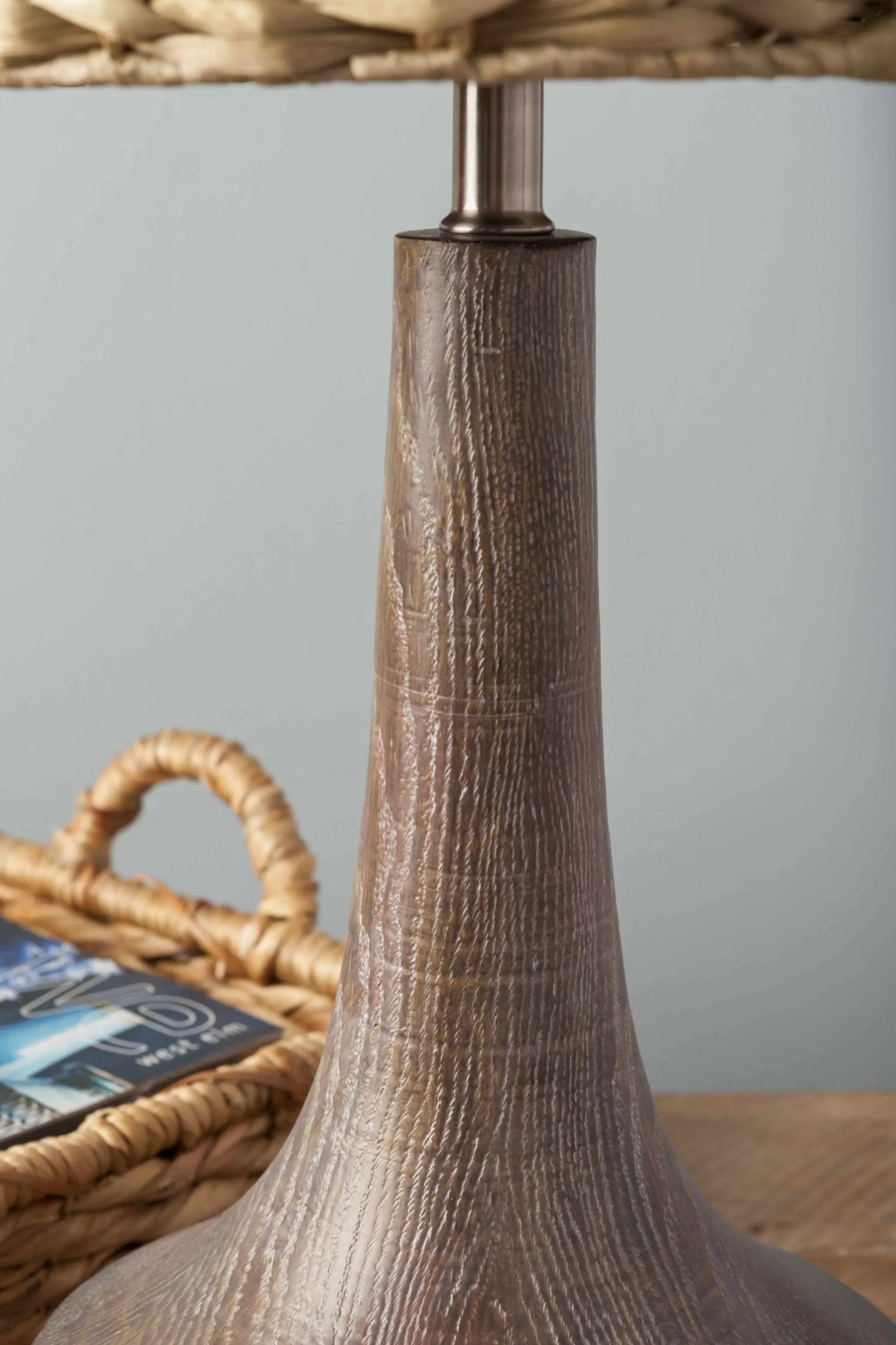 Kabankalan Seagrass Resin Table Lamp by Boutique Rugs