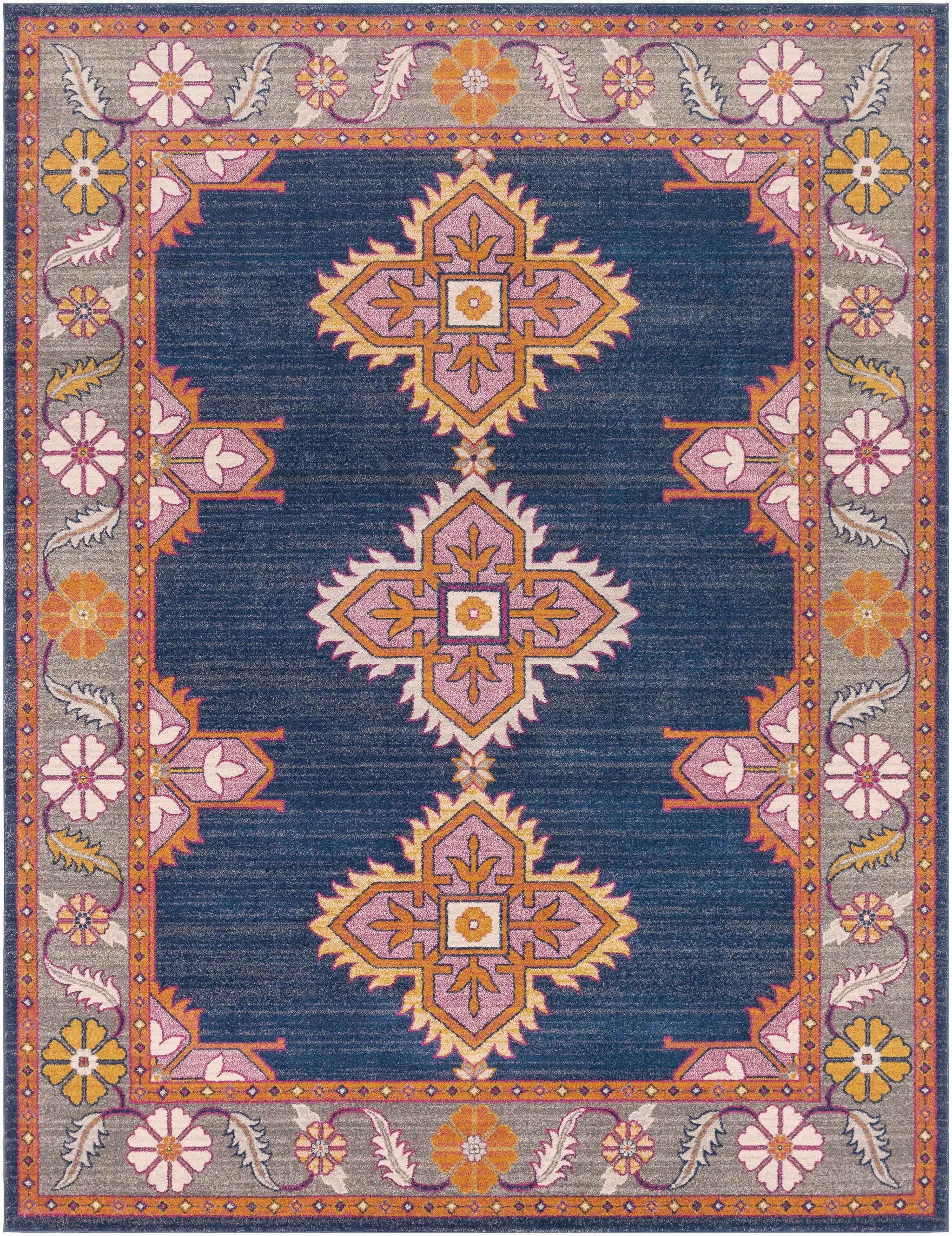 Kaitlyn Navy Area Rug by Boutique Rugs