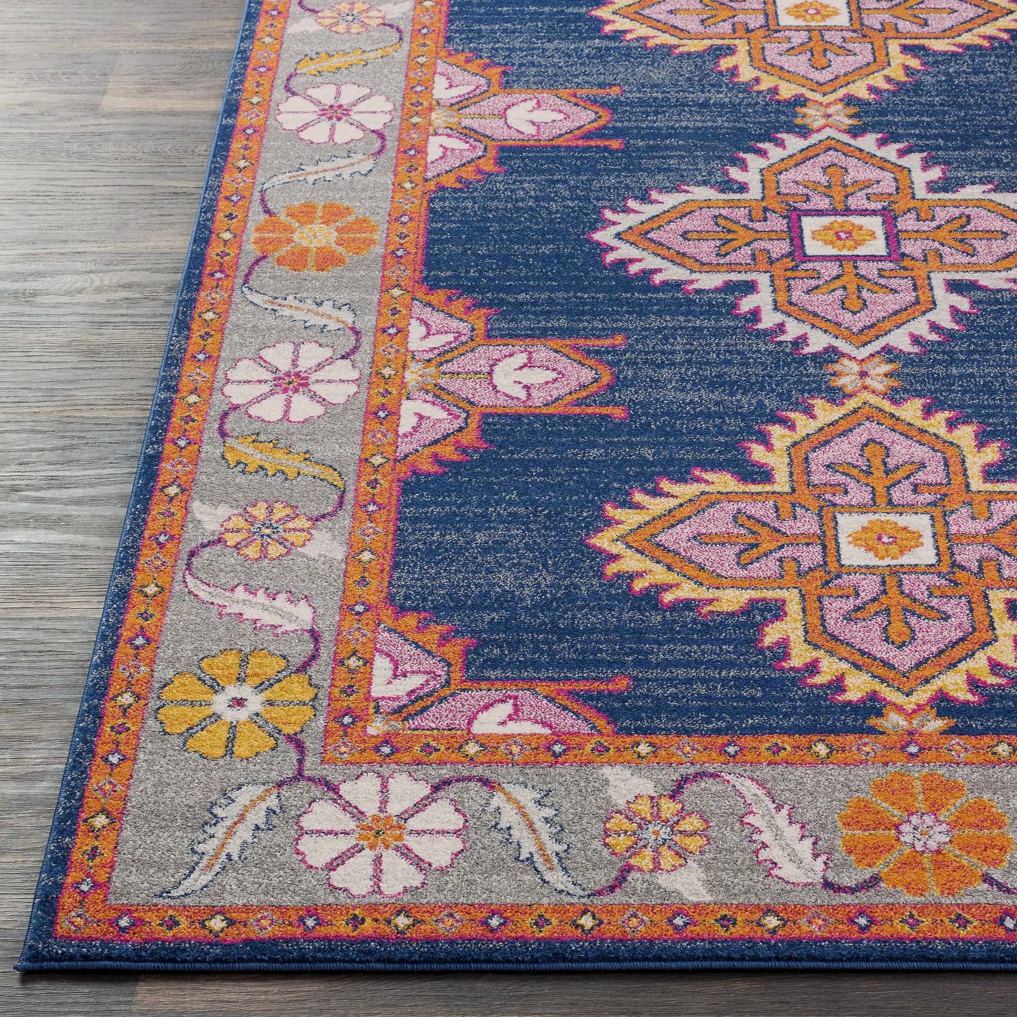 Kaitlyn Navy Area Rug by Boutique Rugs