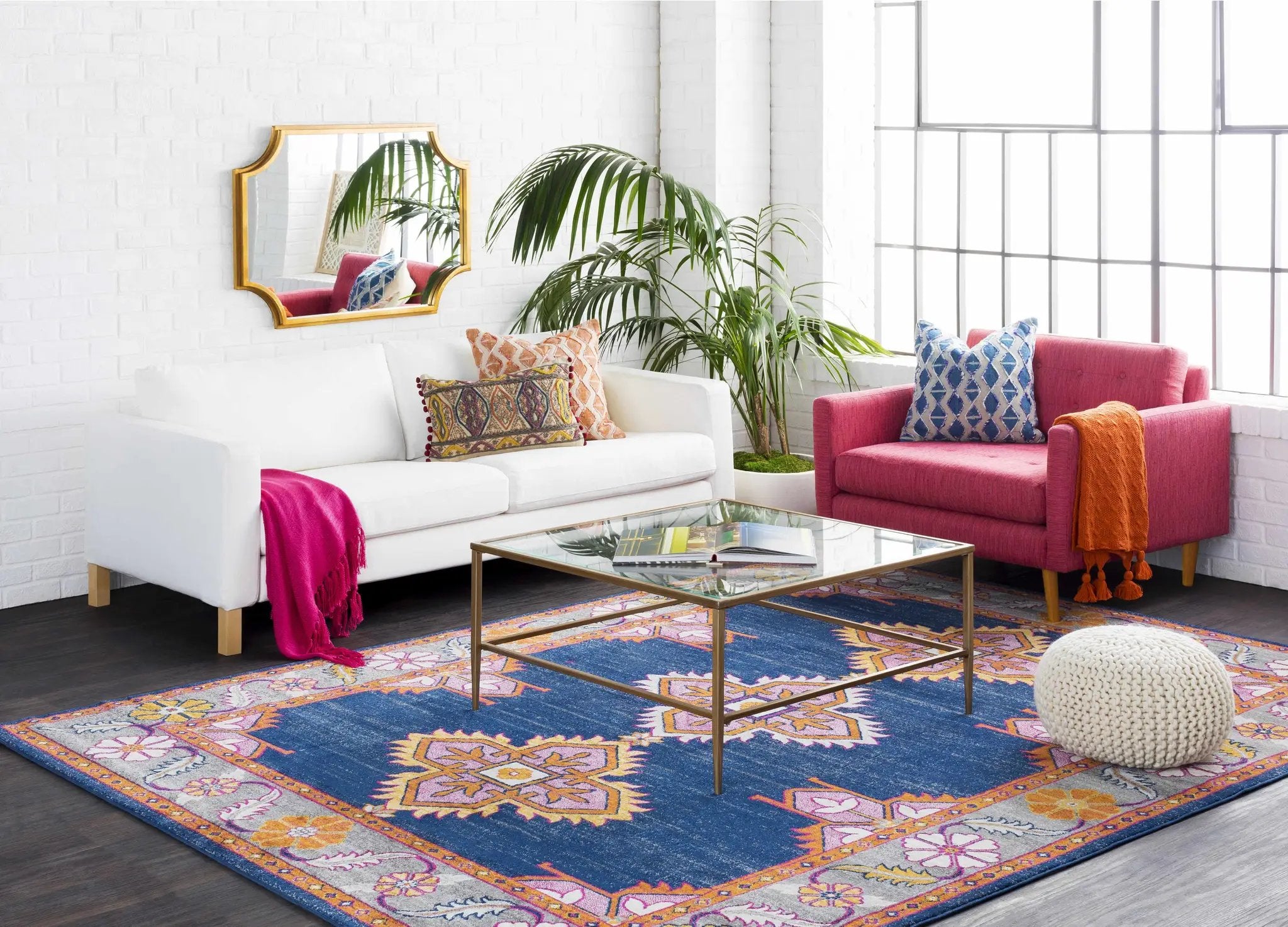 Kaitlyn Navy Area Rug by Boutique Rugs