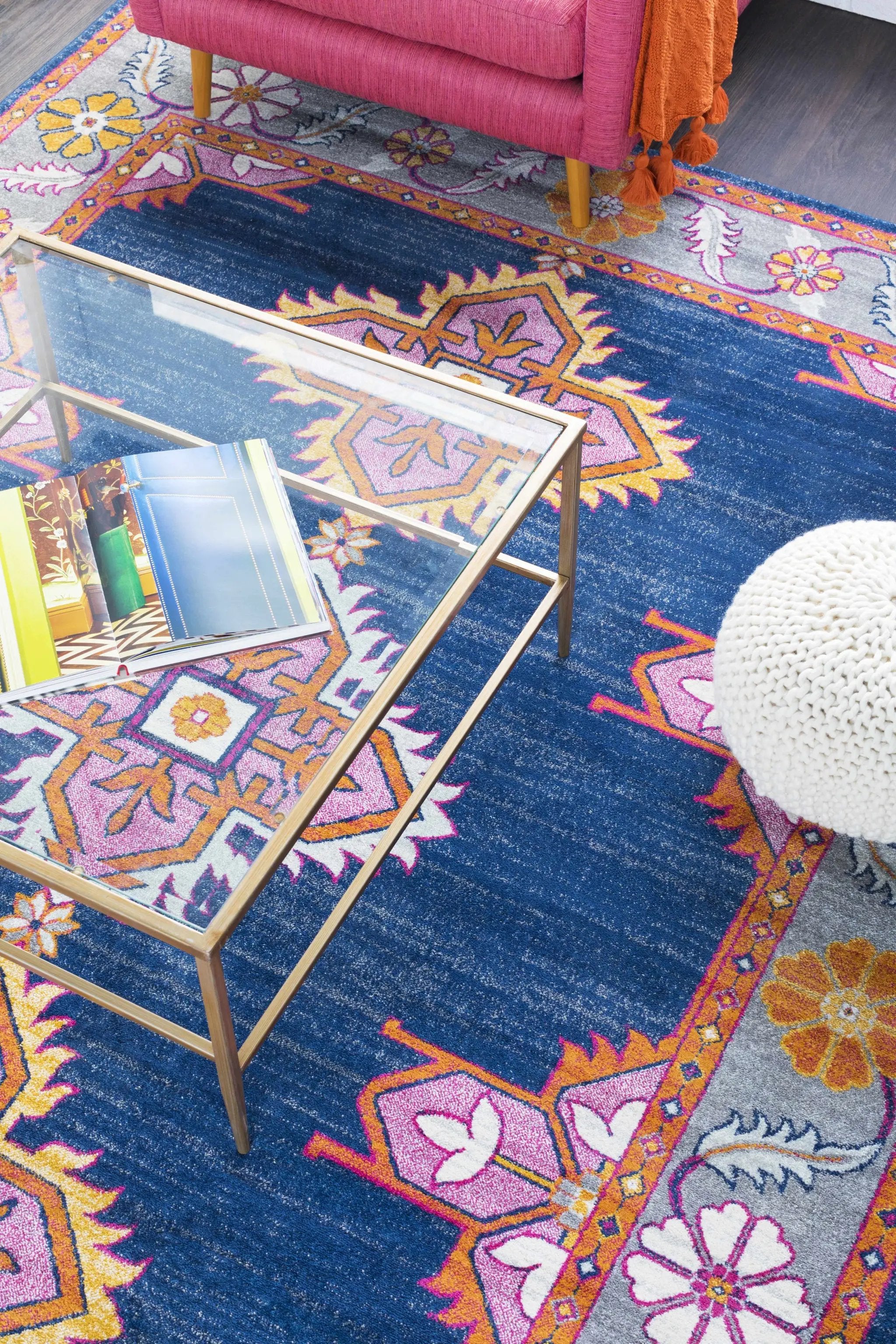 Kaitlyn Navy Area Rug by Boutique Rugs