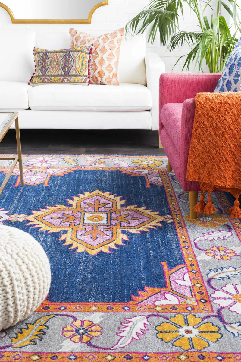 Kaitlyn Navy Area Rug by Boutique Rugs