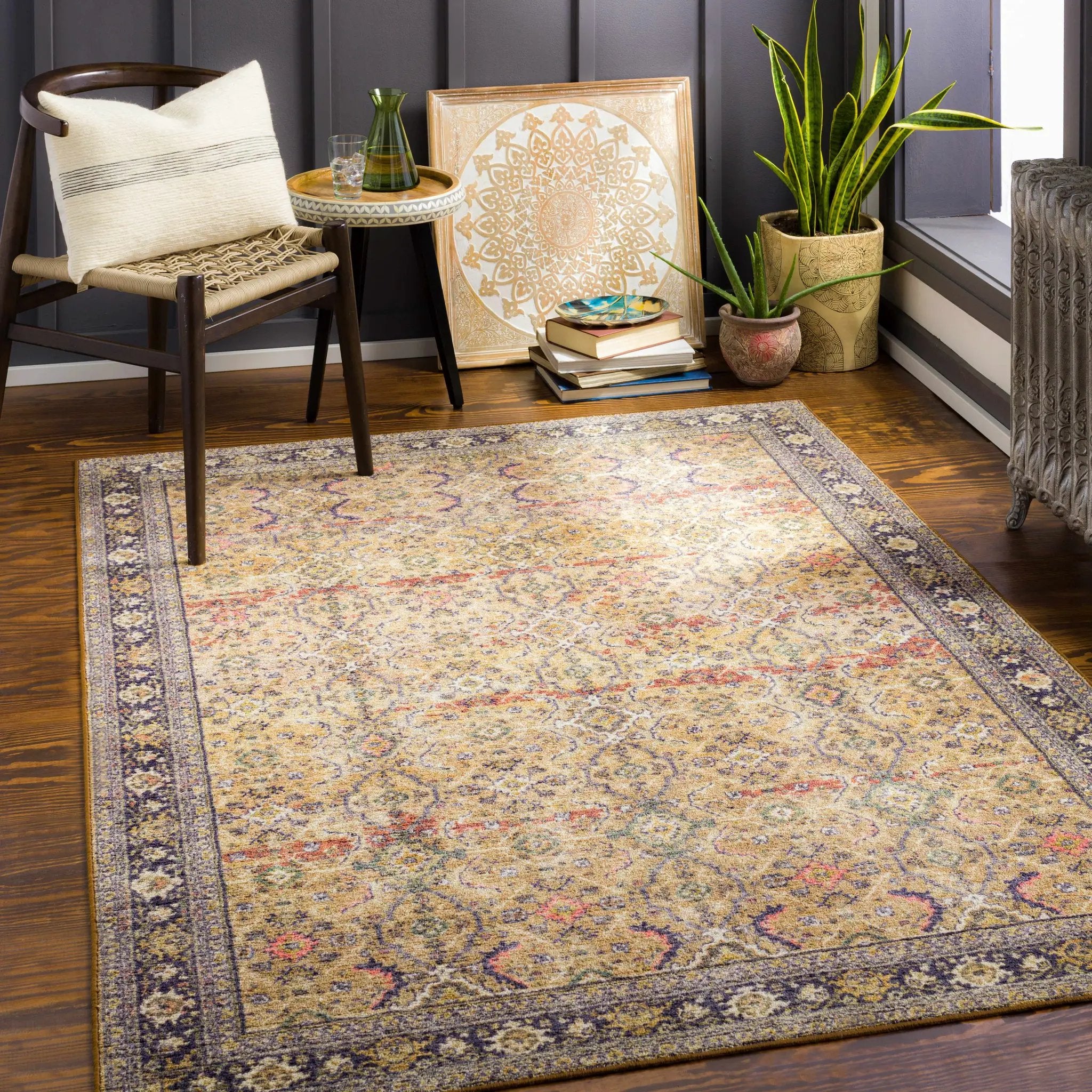 Kalbugan Washable Area Rug - Clearance by Boutique Rugs