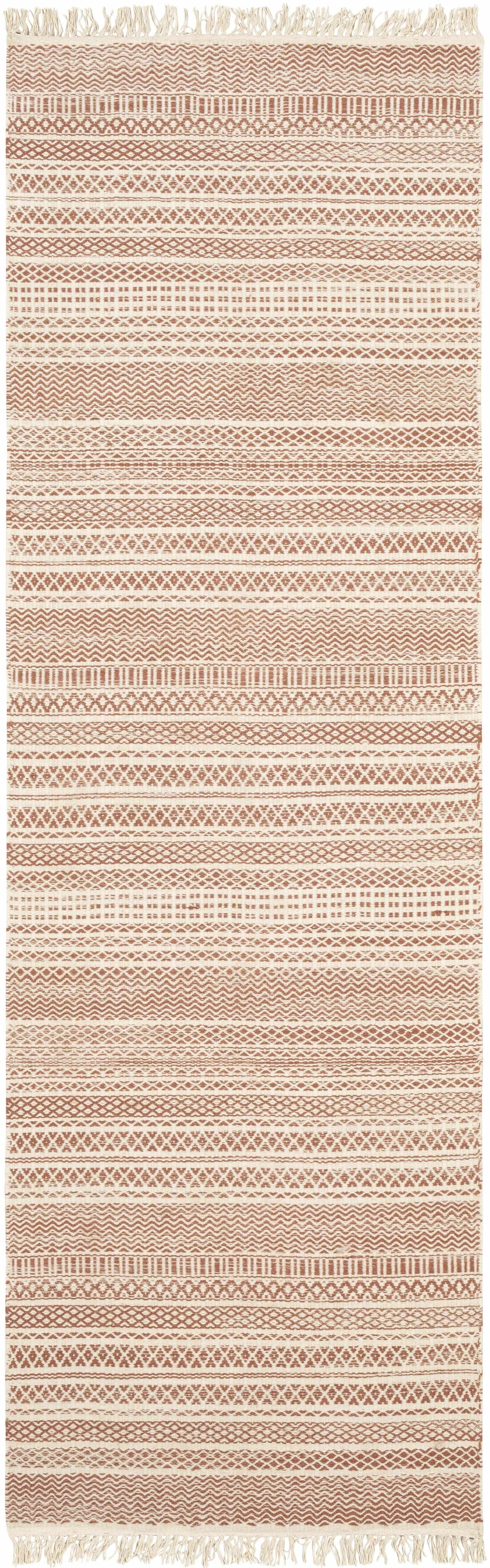 Kalinga Red/Cream Flatweave Wool Rug - Clearance, photo 3 of 9