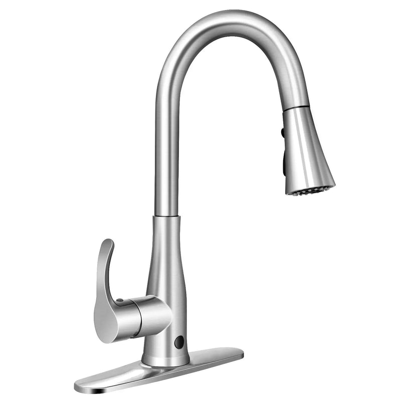Touchless Kitchen Faucet with 360¬∞ Swivel Single Handle Sensor and 3 Mode Sprayer by DirectDeals