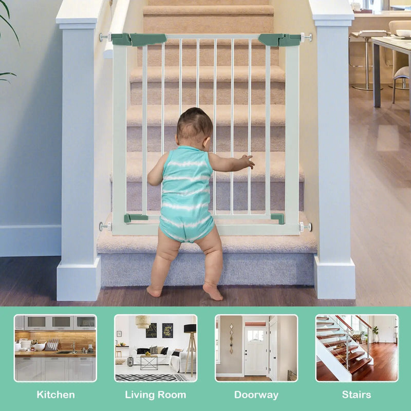 30-32.5 Inch Wide Safety Gate with 30 Inch Scientific Height by DirectDeals