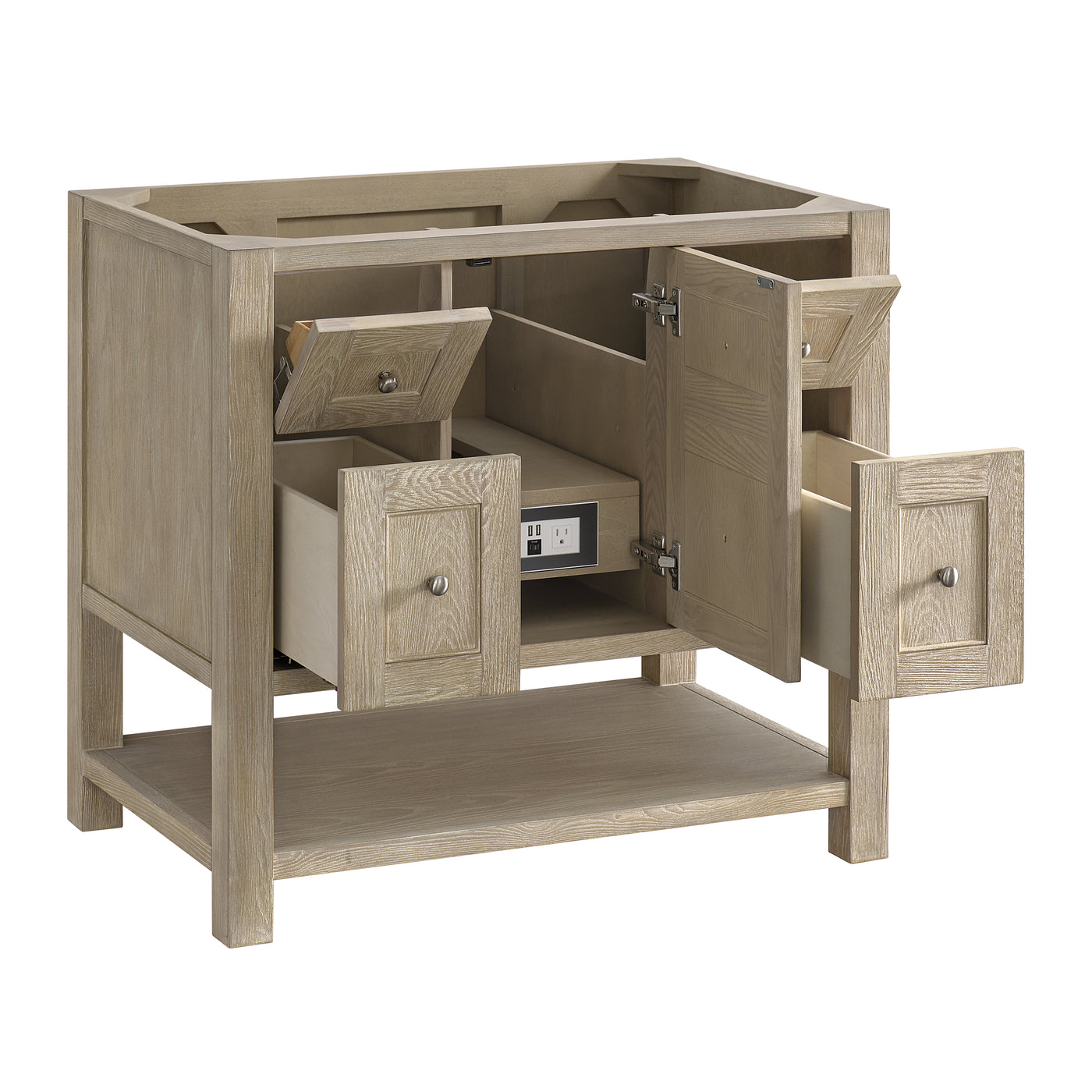 James Martin Breckenridge 36" Single Bathroom Vanity, Whitewashed Oak, view 15
