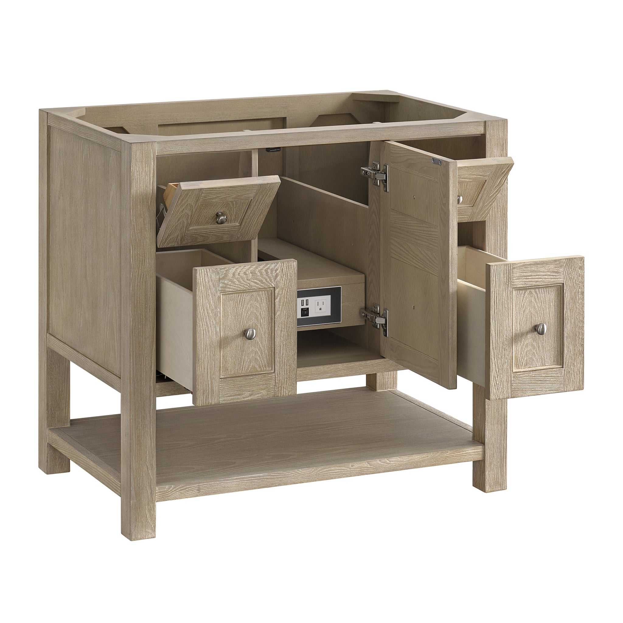 James Martin Breckenridge 36" Single Bathroom Vanity, Whitewashed Oak, view 15