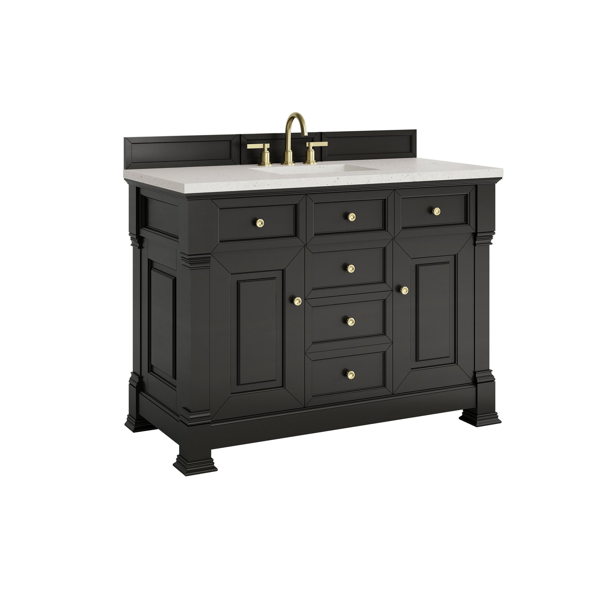 James Martin Brookfield 48" Single Bathroom Vanity, Black Onyx, view 24