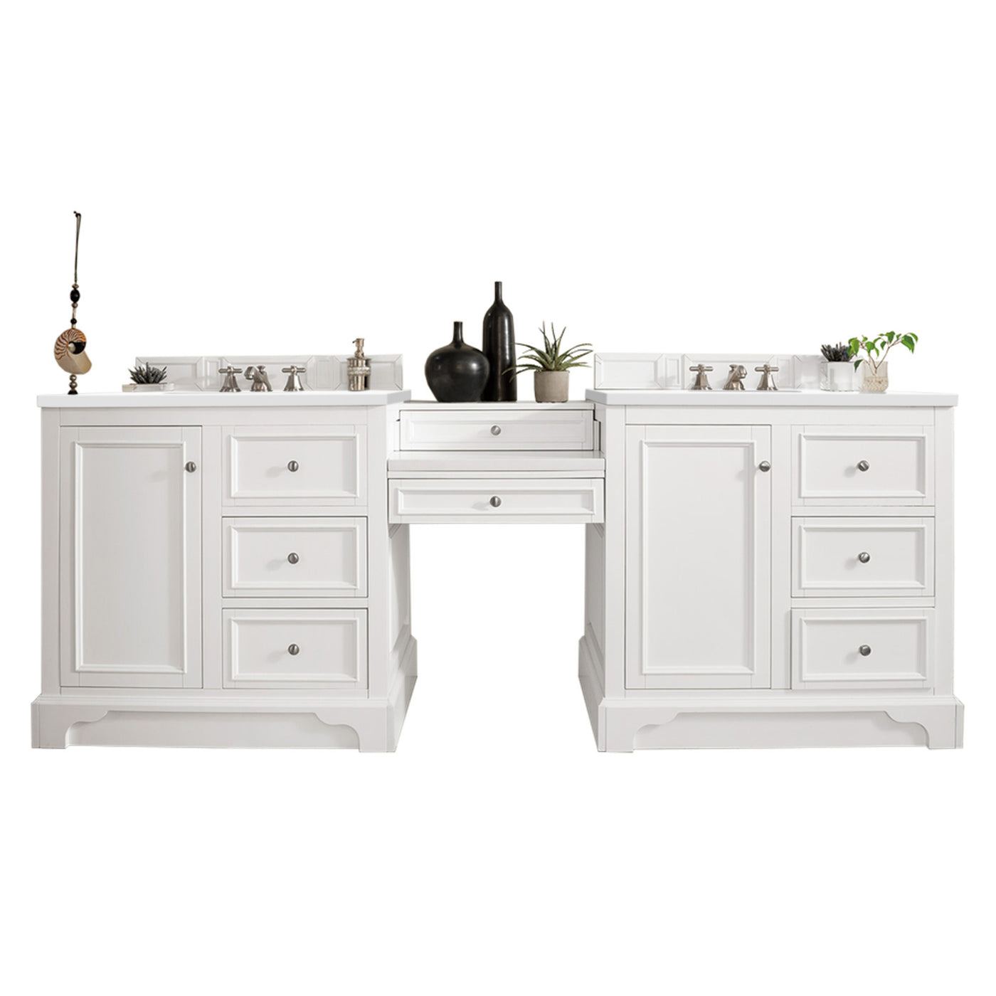 James Martin De Soto 94" Double Bathroom Vanity, Bright White, view 3