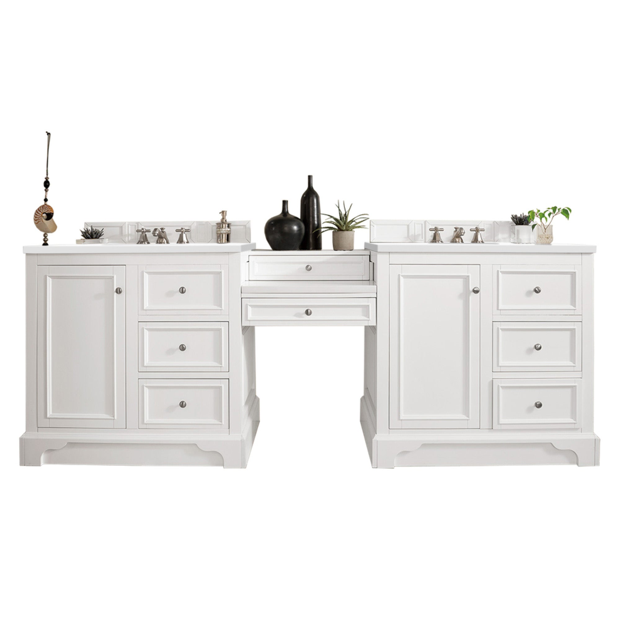 James Martin De Soto 94" Double Bathroom Vanity, Bright White, view 3