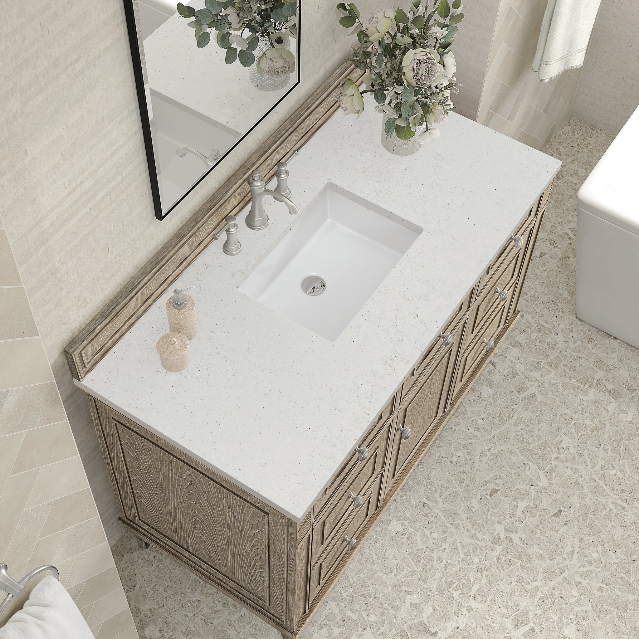 James Martin Lorelai 48" Single Bathroom Vanity, Whitewashed Oak, view 32