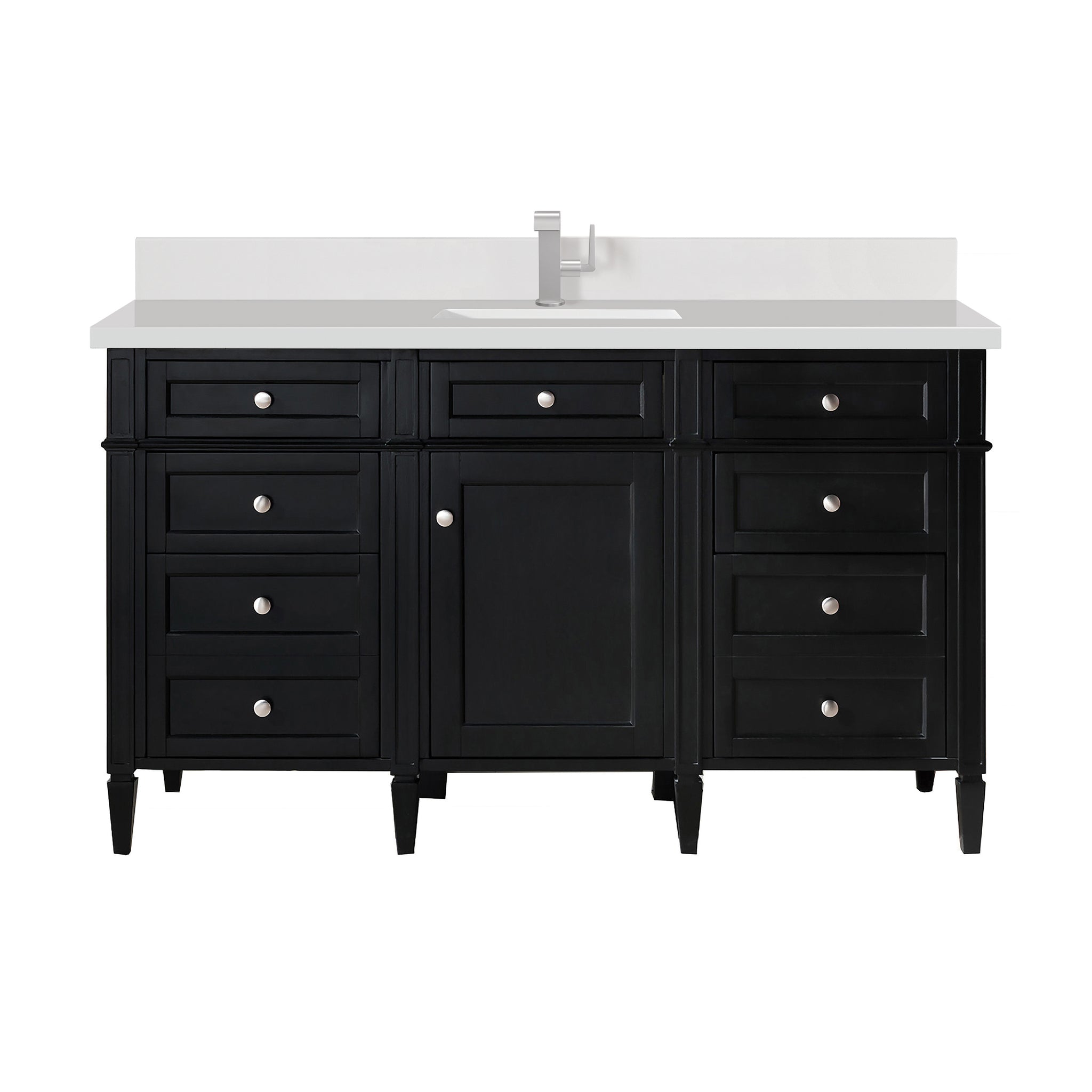 James Martin Brittany 60" Single Bathroom Vanity, Black Onyx, view 32