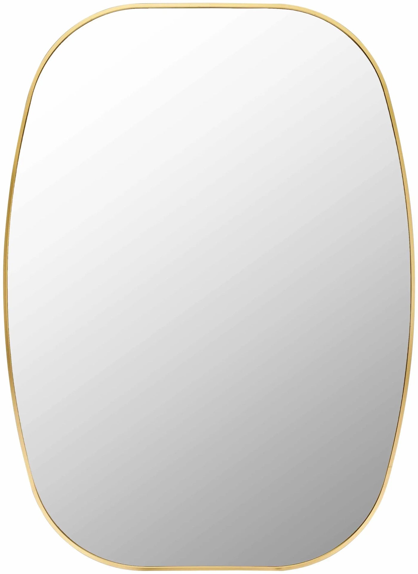 Kopparberg Gold Frame Round Mirror by Boutique Rugs
