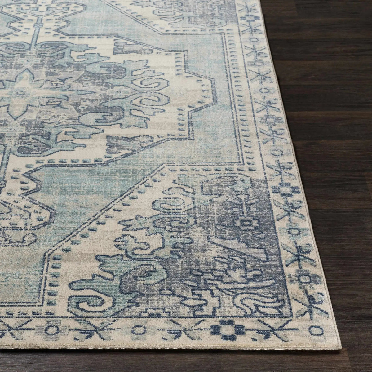 Kenmare Blue Medallion Rug - Clearance, photo 18 of 19