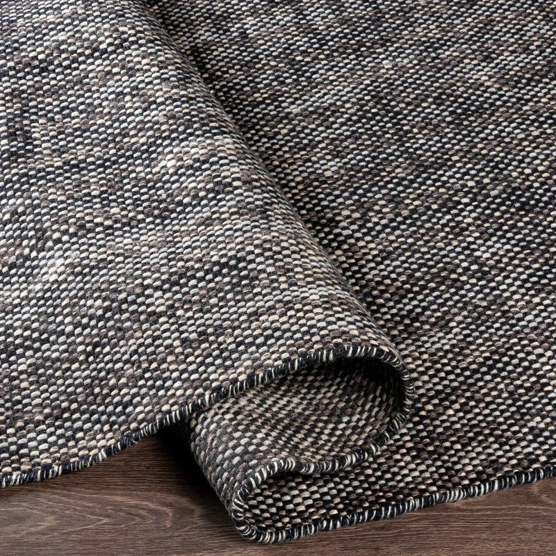 Kenora Charcoal Wool Area Rug - Clearance by Boutique Rugs