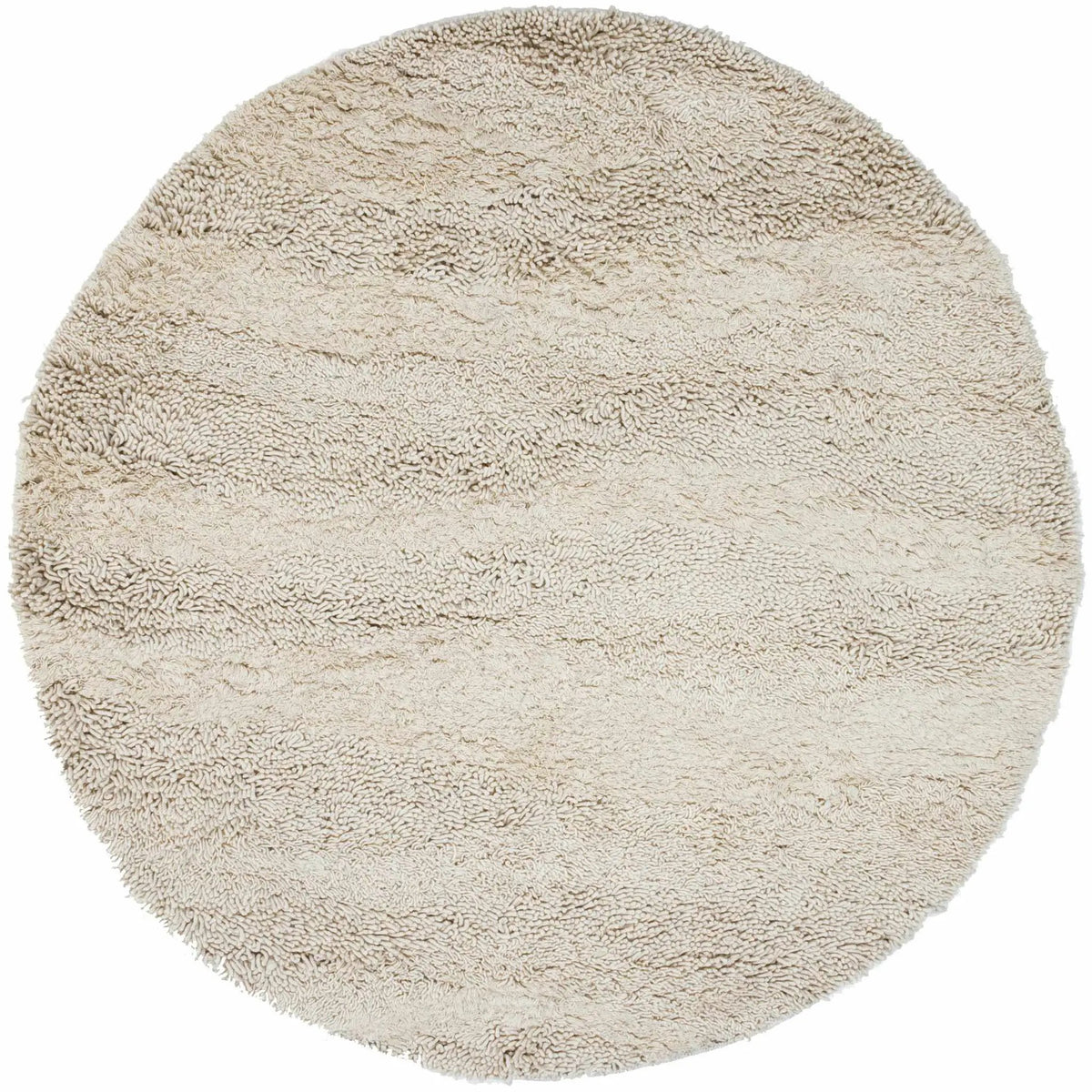 Kettering Solid Cream Wool Shag Rug, photo 10 of 15